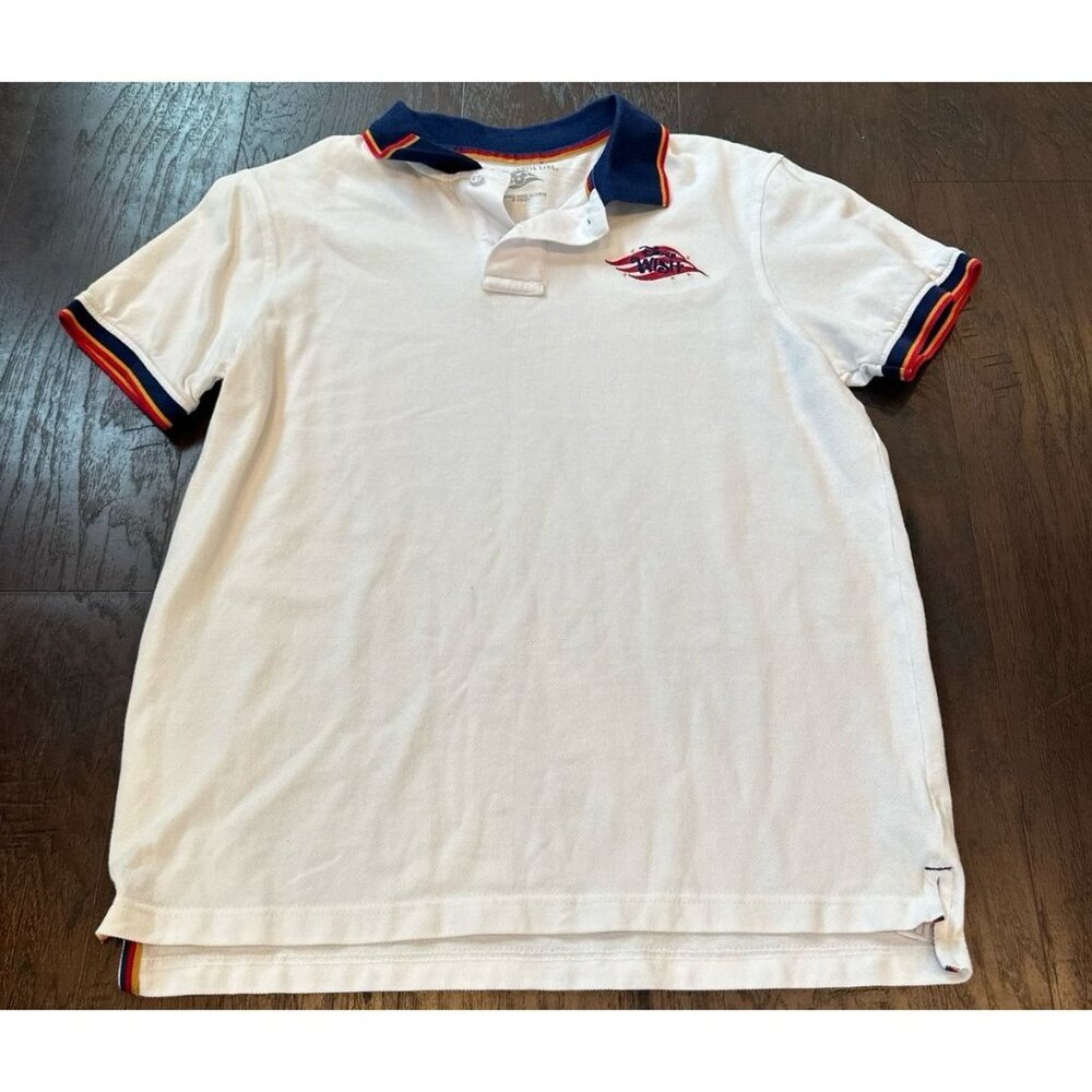 Disney Cruise Line White Wish Waves Polo White DCL